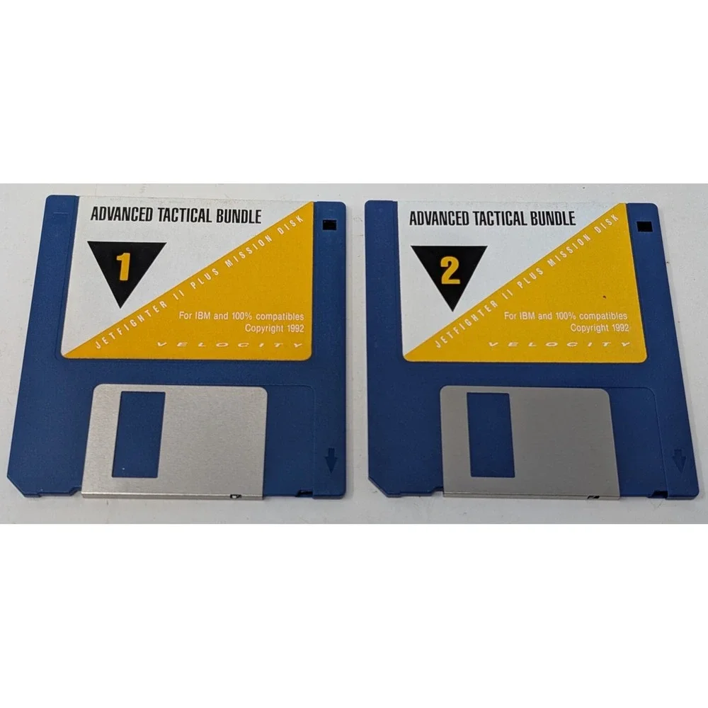 Velocity Advanced Tactical Bundle Jetfighter II Plus Mission Floppy Disk‎ 1992